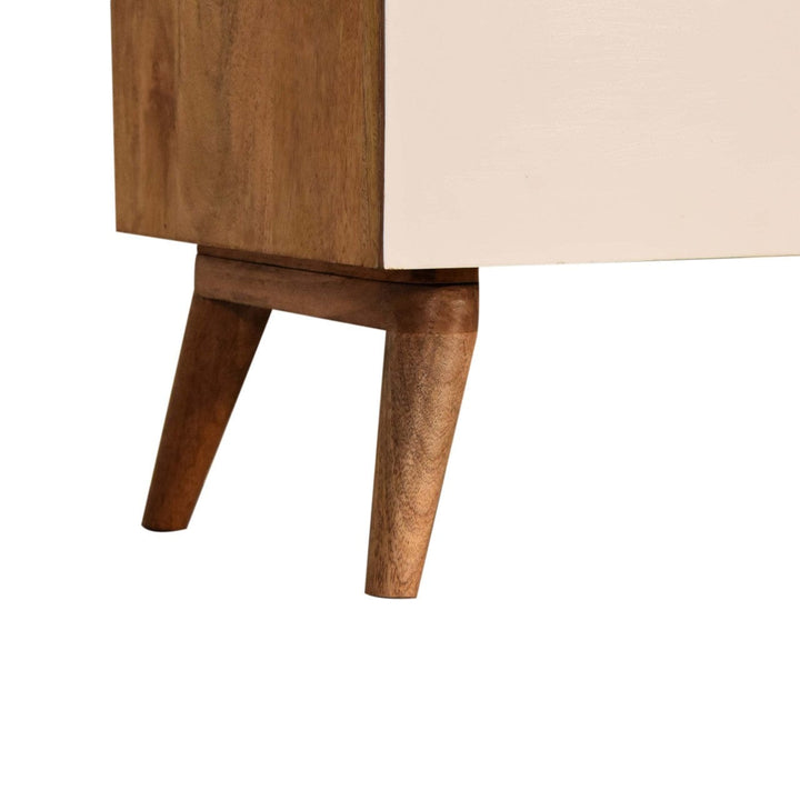 Rustic Lodge Quebec Green Sideboard - Solid Mango Wood Buffet Cabinet for Dining Room - product view 7 showing...