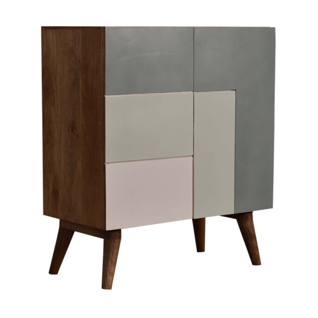 Rustic Lodge Quebec Green Sideboard - Solid Mango Wood Buffet Cabinet for Dining Room - product view 2 showing...
