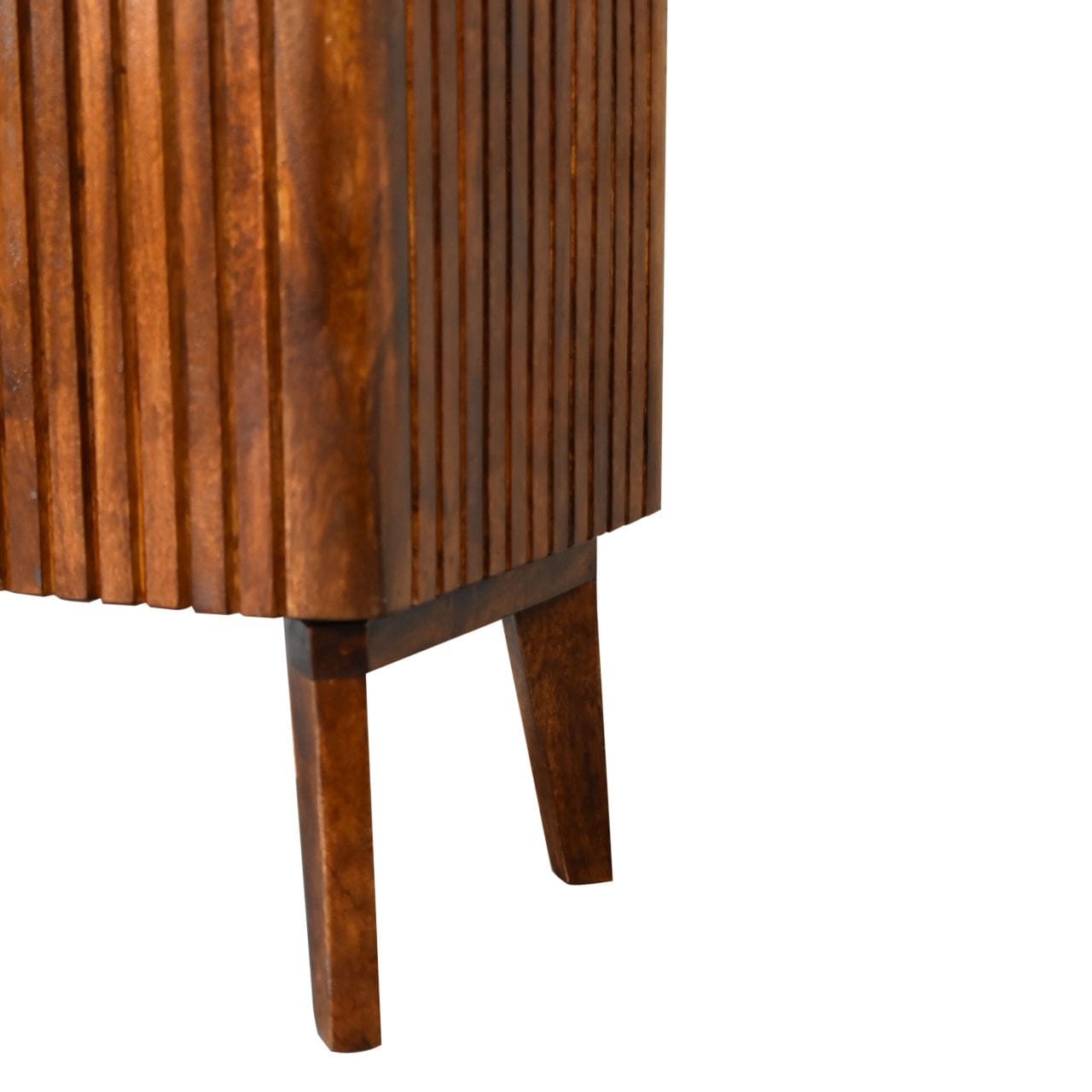 Rustic Lodge Reeve Sideboard - Solid Mango Wood Buffet Cabinet for Dining Room - product view 8 showing handcrafted solid...