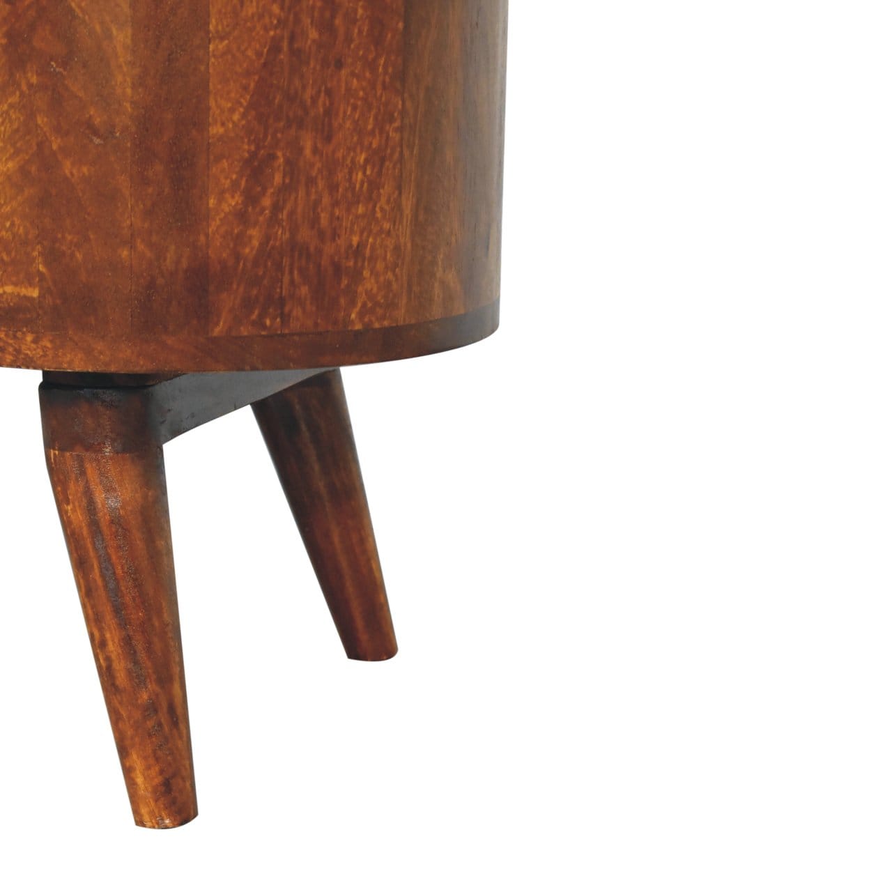 Rustic Lodge Soba Chestnut Shoe Sideboard - Solid Mango Wood Buffet Cabinet for Dining Room - product view 6 showing...