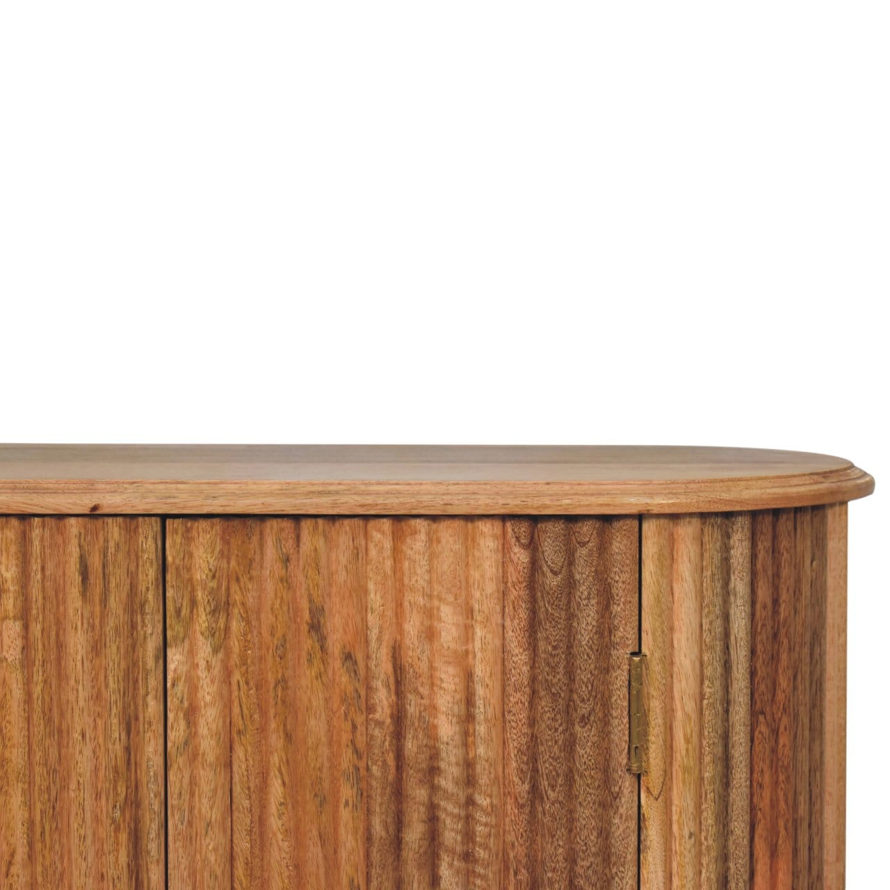 Rustic Lodge Soba Nordic Sideboard - Solid Mango Wood Buffet Cabinet for Dining Room - product view 5 showing handcrafted...