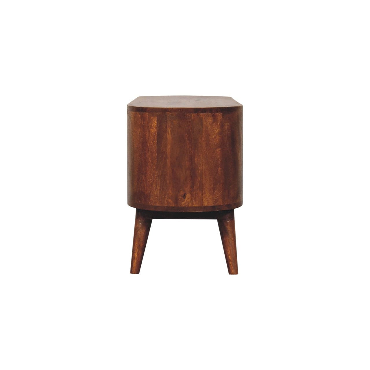 Rustic Lodge Soba Chestnut Shoe Sideboard - Solid Mango Wood Buffet Cabinet for Dining Room - product view 7 showing...