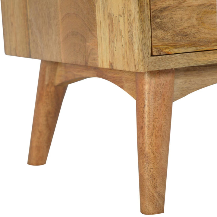 Rustic Lodge Solid Wood Tower Dresser Sideboard - Solid Mango Wood Buffet Cabinet for Dining Room - product view 7...
