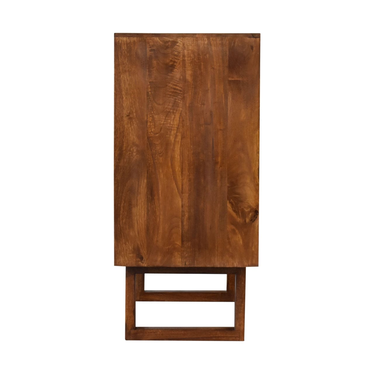 Rustic Lodge U-Shape Chestnut Sunrise Sideboard - Solid Mango Wood Buffet Cabinet for Dining Room - product view 8...