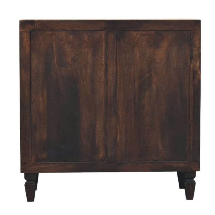Rustic Lodge Vesta Textured Sideboard - Solid Mango Wood Buffet Cabinet for Dining Room - product view 9 showing...