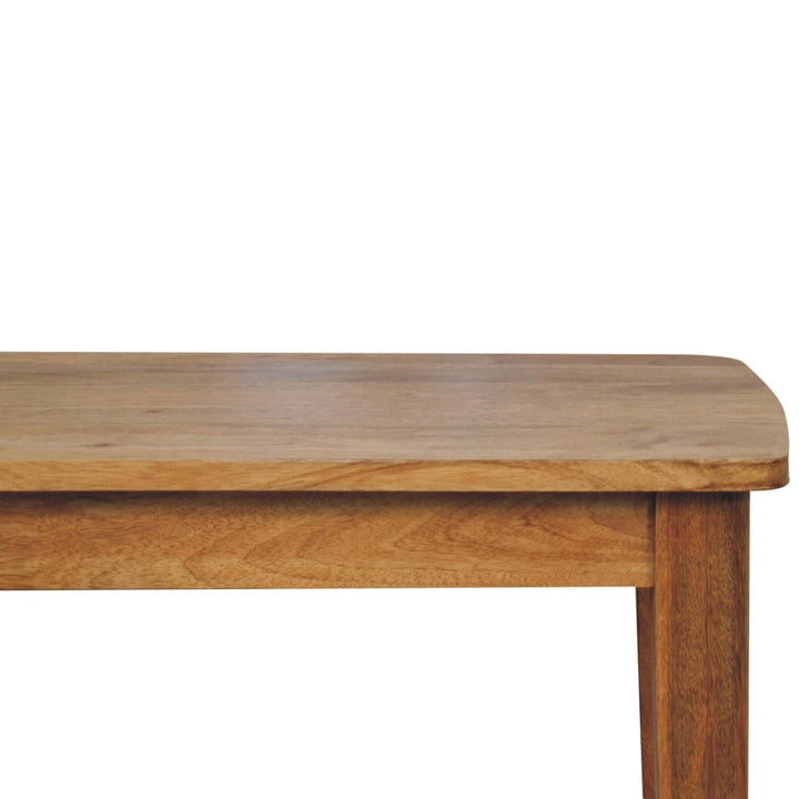 Rustic Rope Coffee Table - Solid Mango Wood Center Table for Living Room - product view 5 showing handcrafted solid mango...