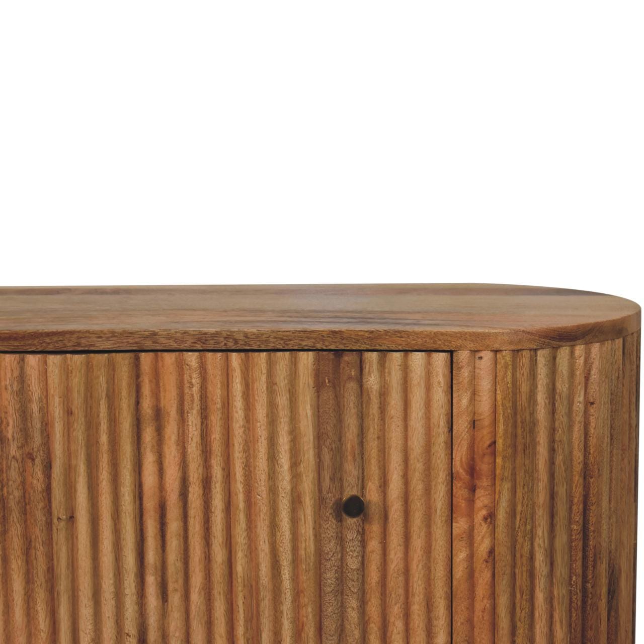 Rustic Soba Ball Dresser - Solid Mango Wood Storage Chest for Bedroom - product view 5 showing handcrafted solid mango...