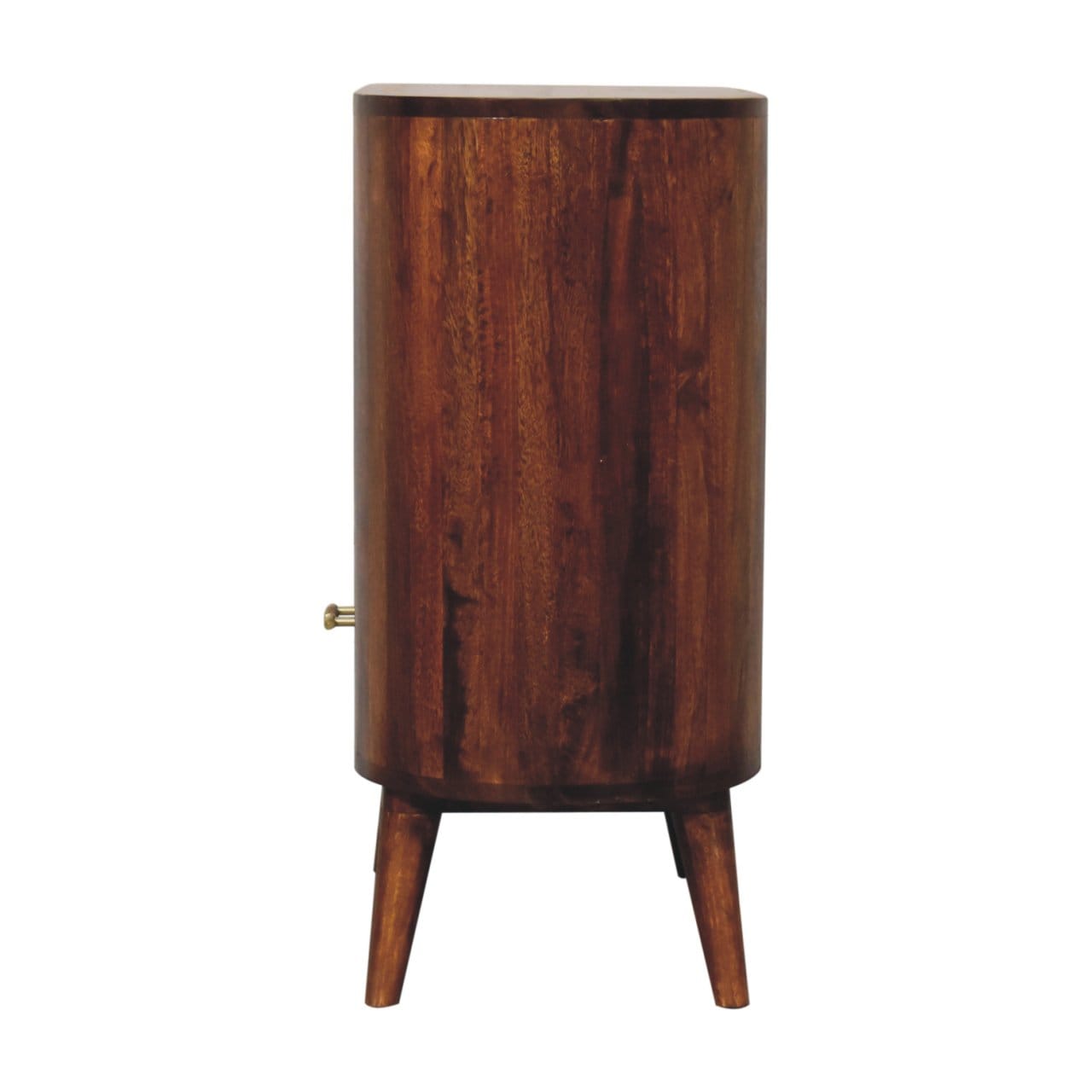 Rustic T-bar Cortez Chestnut Open Slot Sideboard - Solid Mango Wood Buffet Cabinet for Dining Room - product view 9...