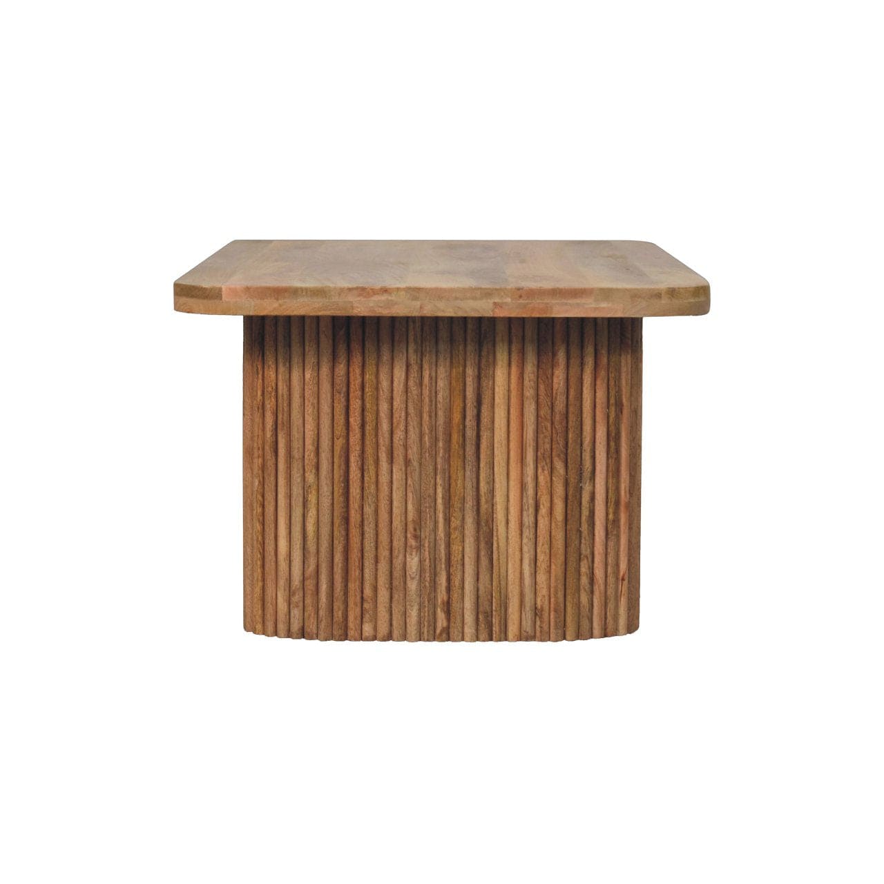 Farmhouse Soba Bench - Solid Mango Wood Seating Furniture for Entryway - product view 9 showing handcrafted solid mango...