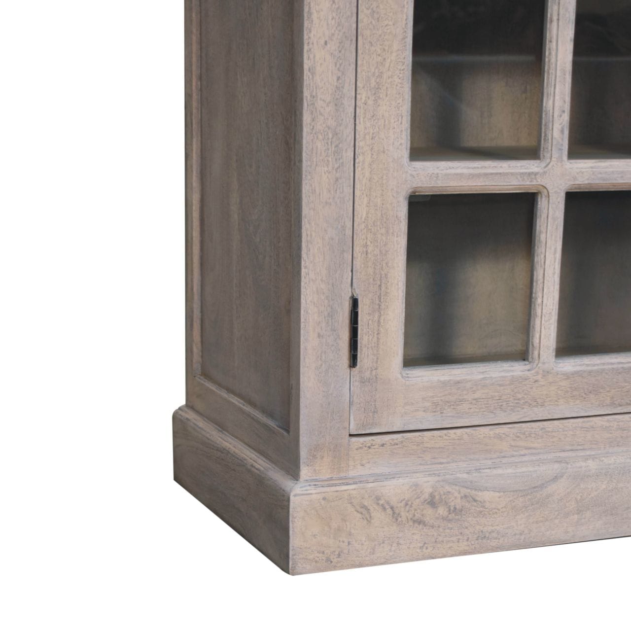 Rustic Stone Wash Triple Glazed Sideboard - Solid Mango Wood Buffet Cabinet for Dining Room - product view 8 showing...