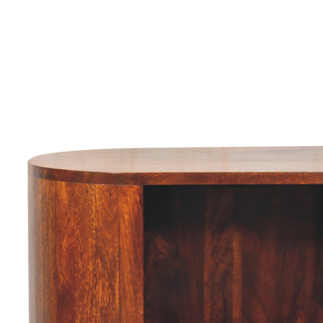 Rustic T-bar Cortez Chestnut Open Slot Sideboard - Solid Mango Wood Buffet Cabinet for Dining Room - product view 5...