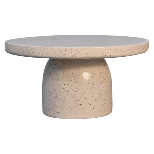 Serenity Coffee Table - Solid Mango Wood Center Table for Living Room - product view 3 showing handcrafted solid mango...