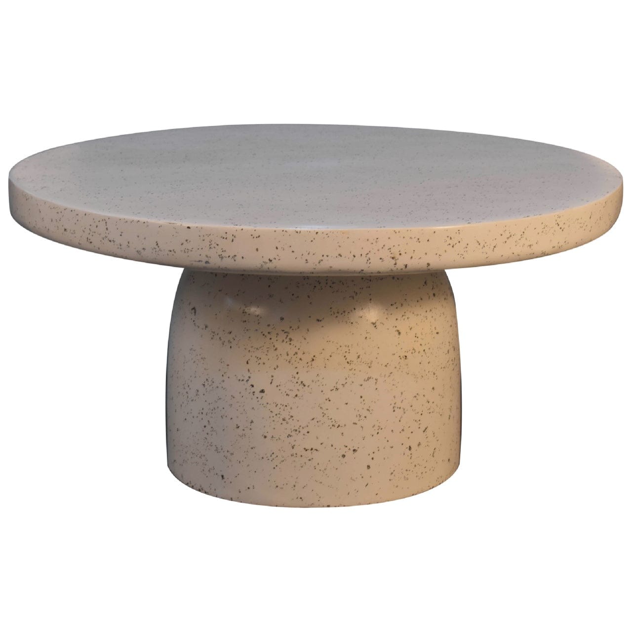 Serenity Coffee Table - Solid Mango Wood Center Table for Living Room - product view 2 showing handcrafted solid mango...