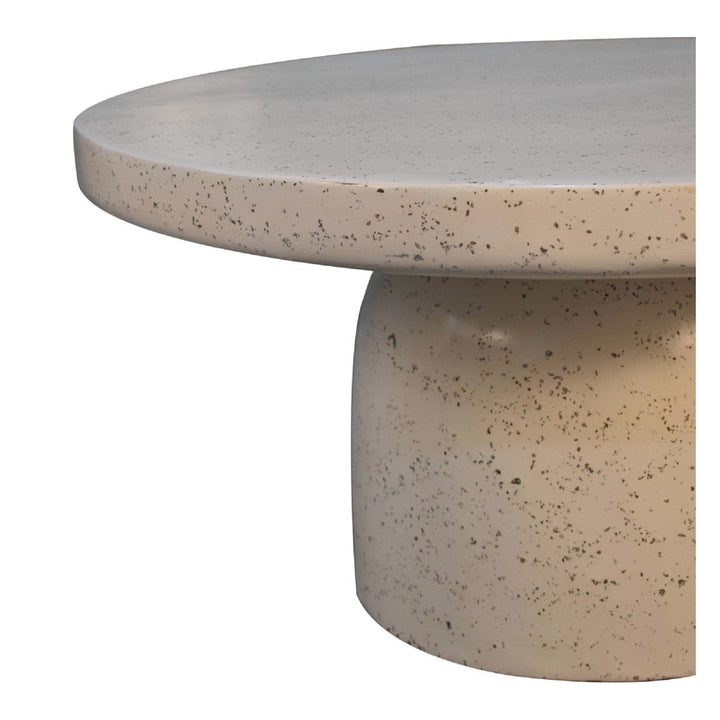 Serenity Coffee Table - Solid Mango Wood Center Table for Living Room - product view 5 showing handcrafted solid mango...