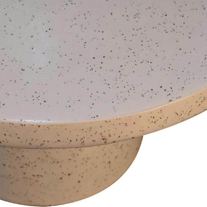 Serenity Coffee Table - Solid Mango Wood Center Table for Living Room - product view 6 showing handcrafted solid mango...