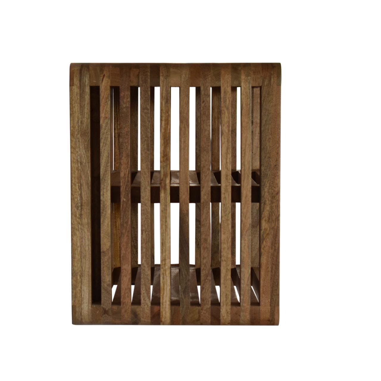 Soba Floating Nightstand - Solid Mango Wood Bedside Table for Bedroom - product view 9 showing handcrafted solid mango...