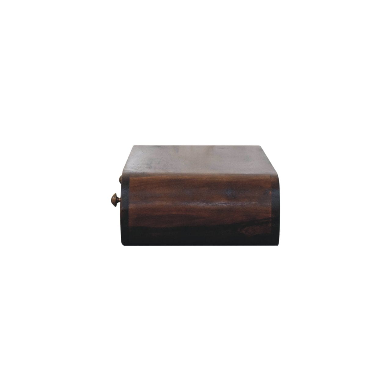 Wall Mounted California Walnut Console Table - Solid Mango Wood Hallway Console for Entryway - product view 7 showing...