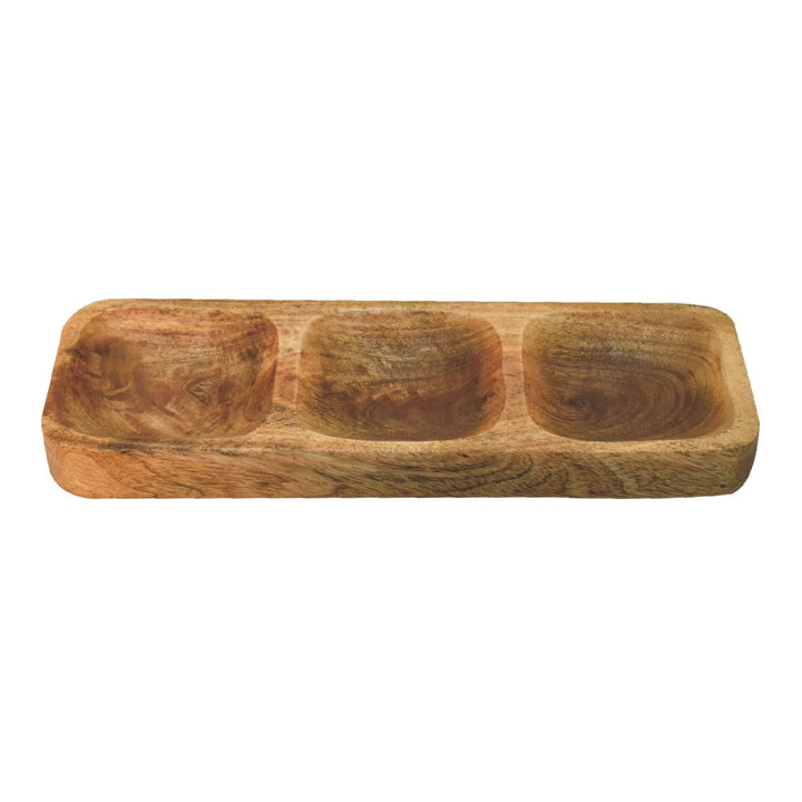 Solid Wood Trio Dipper Set in Solid Mango Wood - product view 5 showing handcrafted solid mango wood furniture