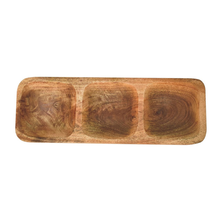 Solid Wood Trio Dipper Set in Solid Mango Wood - product view 6 showing handcrafted solid mango wood furniture