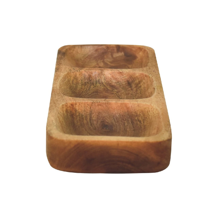 Solid Wood Trio Dipper Set in Solid Mango Wood - product view 4 showing handcrafted solid mango wood furniture