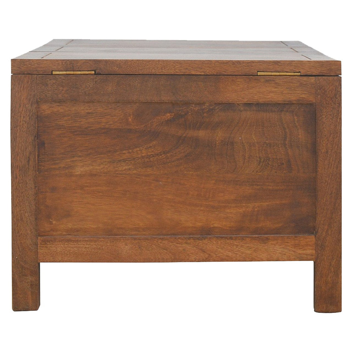 Solid Wood Tucker Table in Solid Mango Wood - product view 8 showing handcrafted solid mango wood furniture