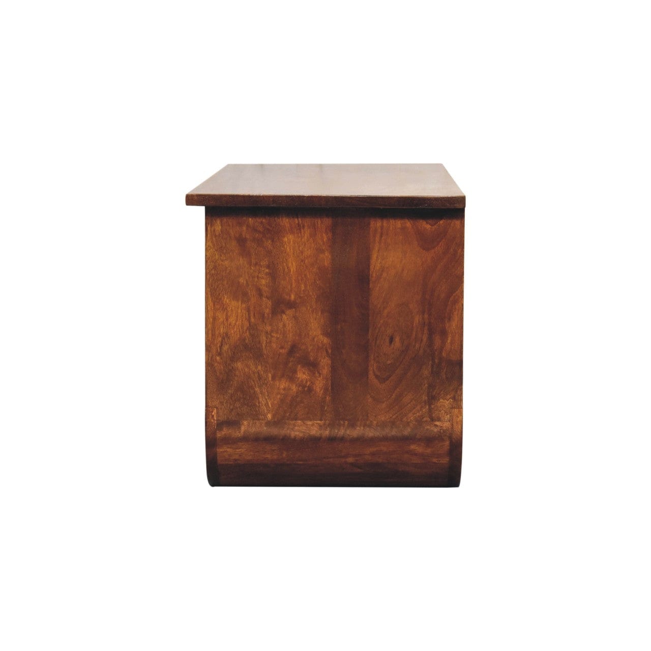 Triple Open Style Coffee Table - Solid Mango Wood Center Table for Living Room - product view 9 showing handcrafted solid...