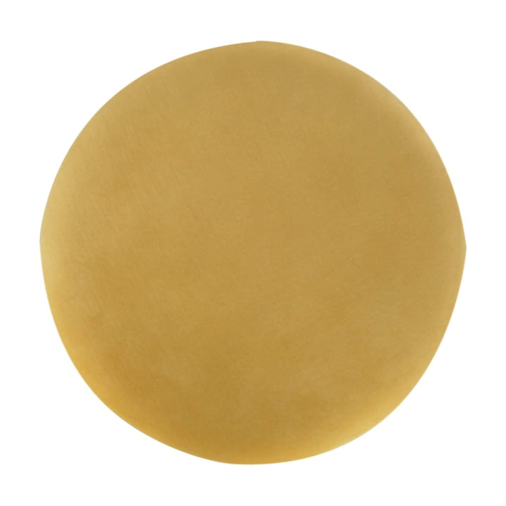 Velvet Wooden Footstool - Solid Mango Wood Accent Stool for Living Room - product view 6 showing handcrafted solid mango...
