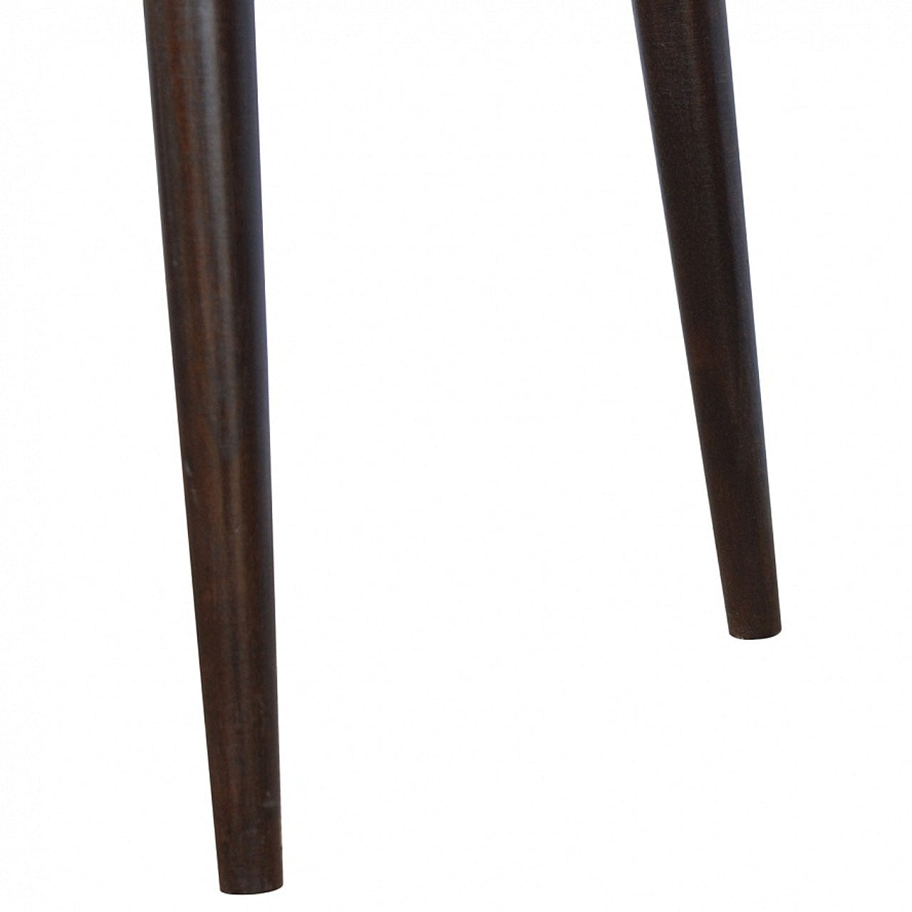 Walnut Gallery Shell Writing Desk - Solid Mango Wood Writing Table for Home Office - product view 4 showing handcrafted...