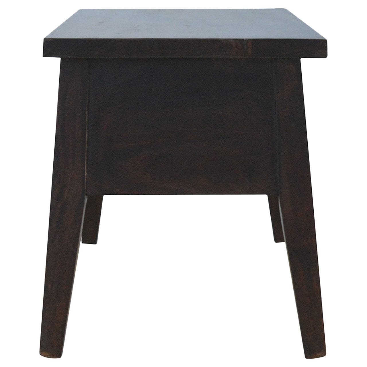Walnut Hallway Storage Bench - Solid Mango Wood Seating Furniture for Entryway - product view 7 showing handcrafted solid...