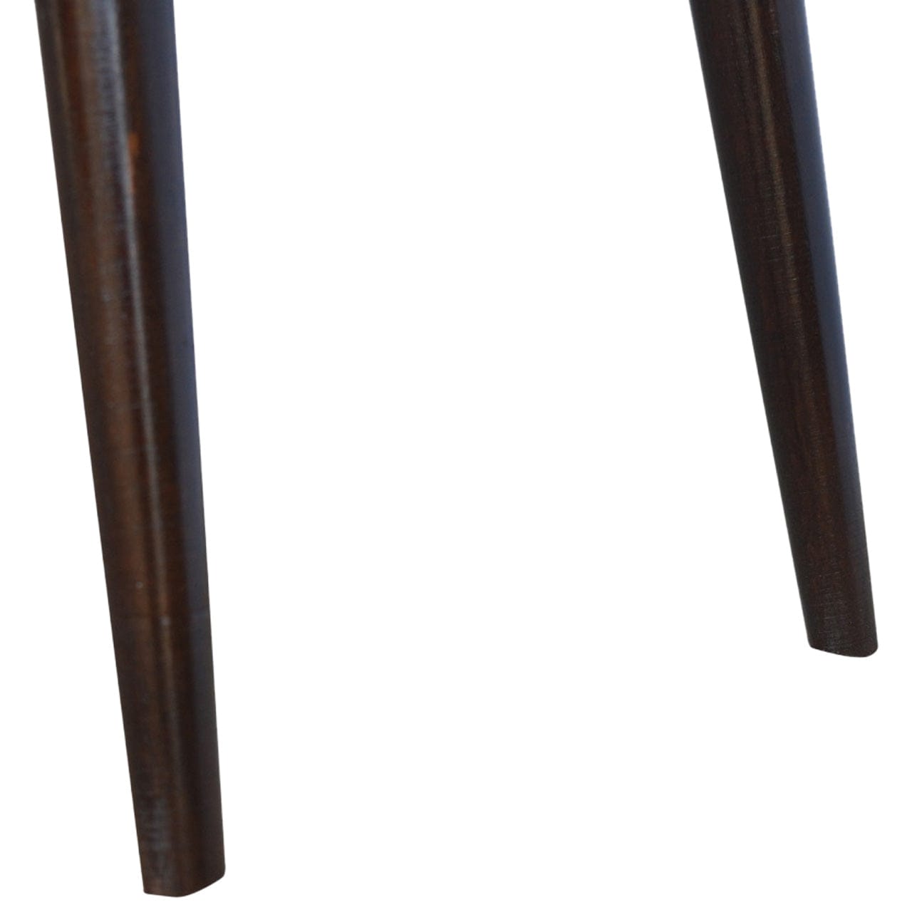Walnut Open Writing Desk - Solid Mango Wood Writing Table for Home Office - product view 6 showing handcrafted solid...